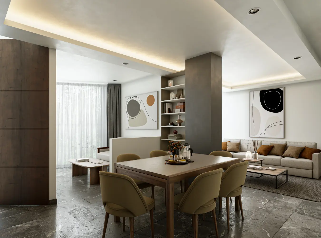 Comedor de departamento en OKRAM Living Minerva